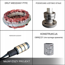 Elektrownia Wiatrowa 400W 24V  + zew.regulator IP67